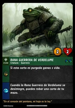 Rana Guerrera de Verdelume